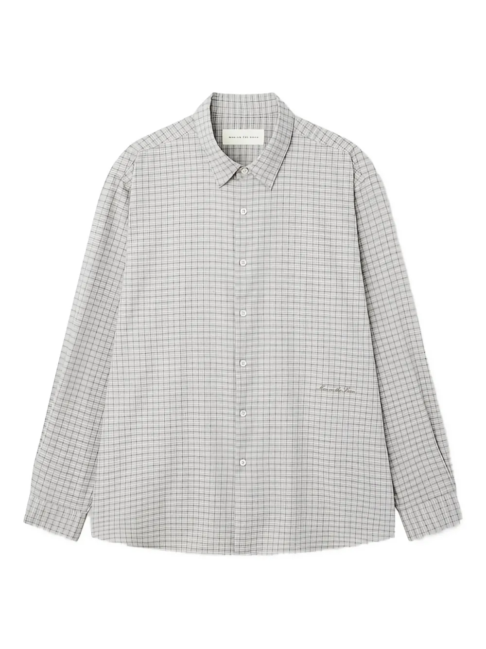 Man On The Boon. check-pattern shirt | Grey | Image 1