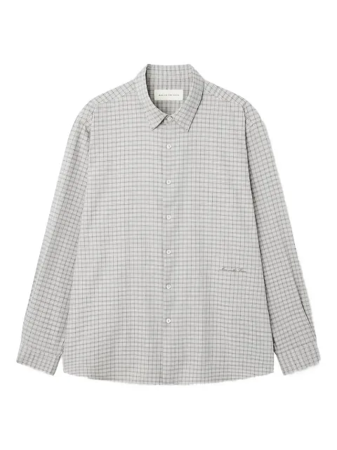Man On The Boon. check-pattern shirt
