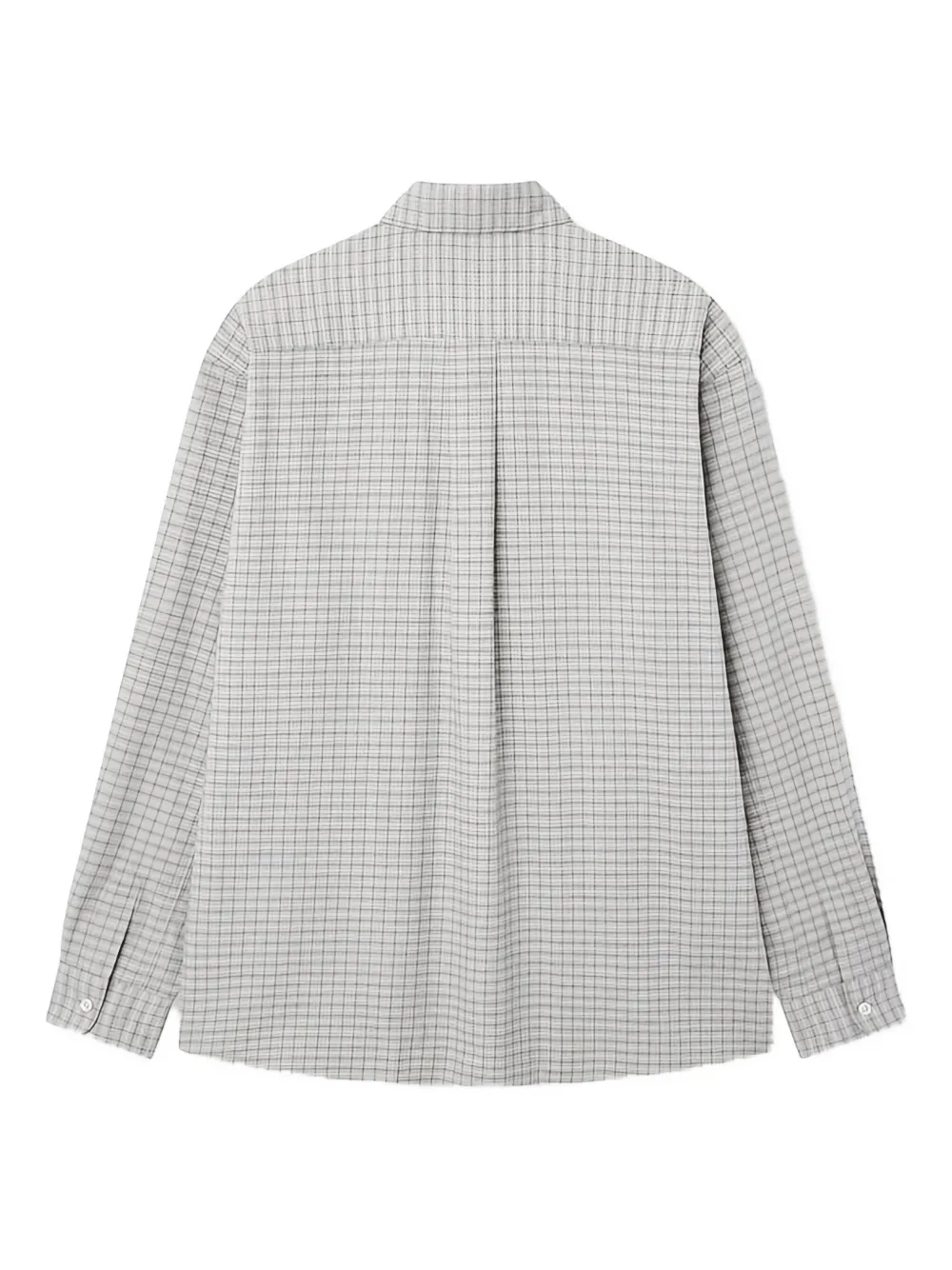 Man On The Boon. check-pattern shirt - Grijs