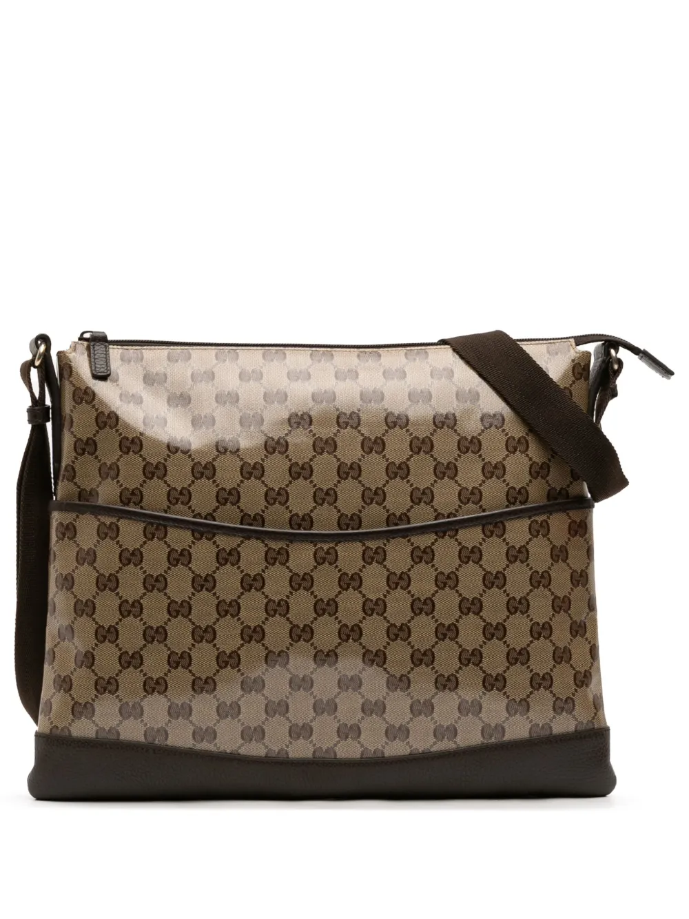 GUCCI Pre-owned 2016-2025 Gg Crystal Crossbody Bag In Brown