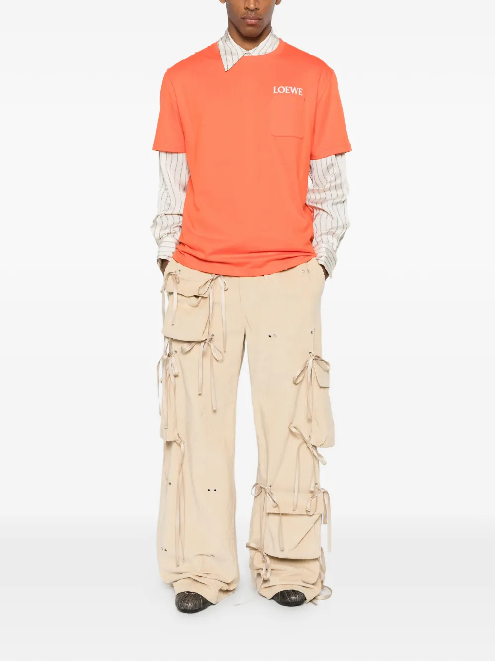 LOEWE T-shirt met zakdetail - Oranje