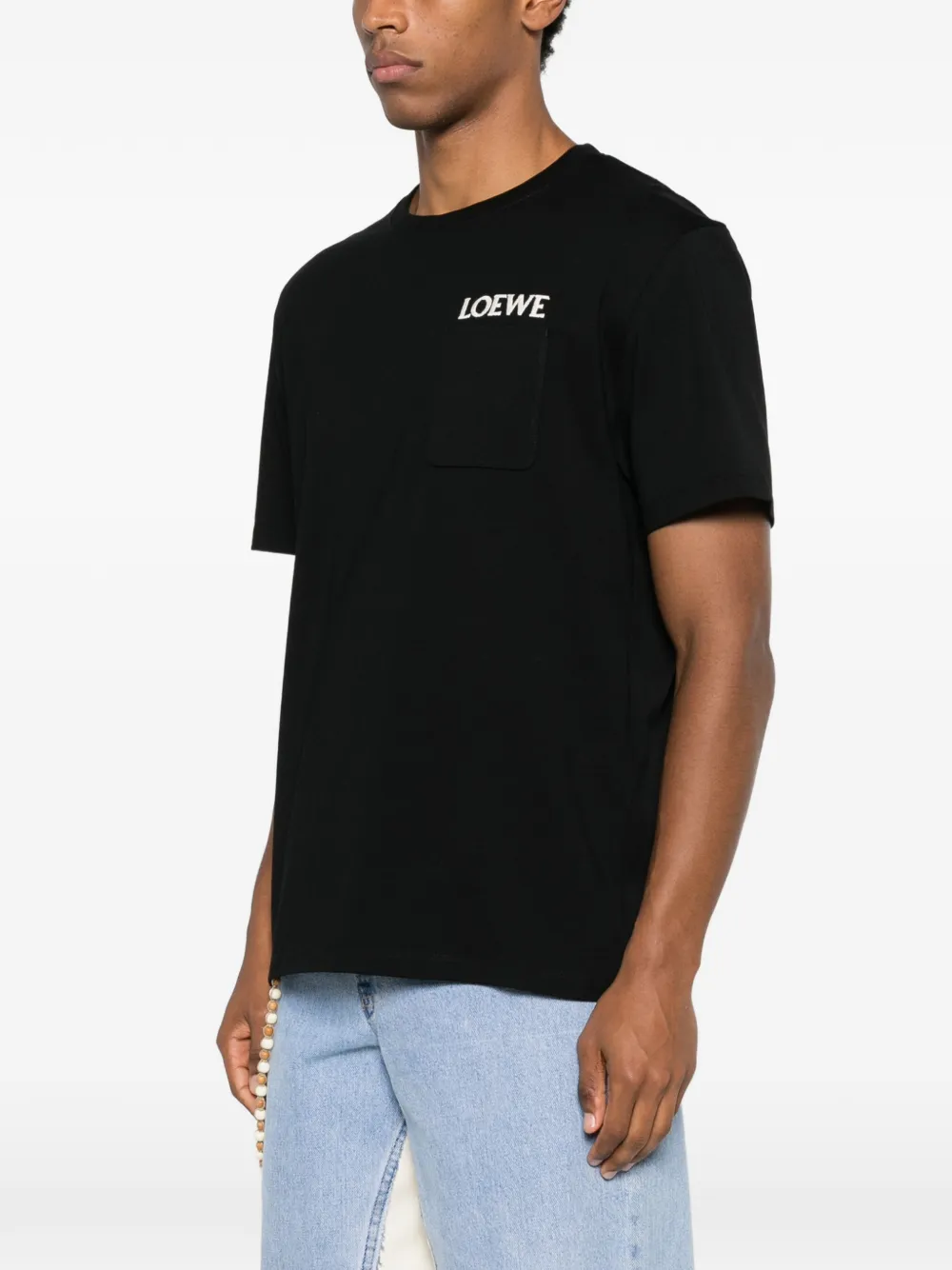 LOEWE T-shirt met zakdetail Zwart