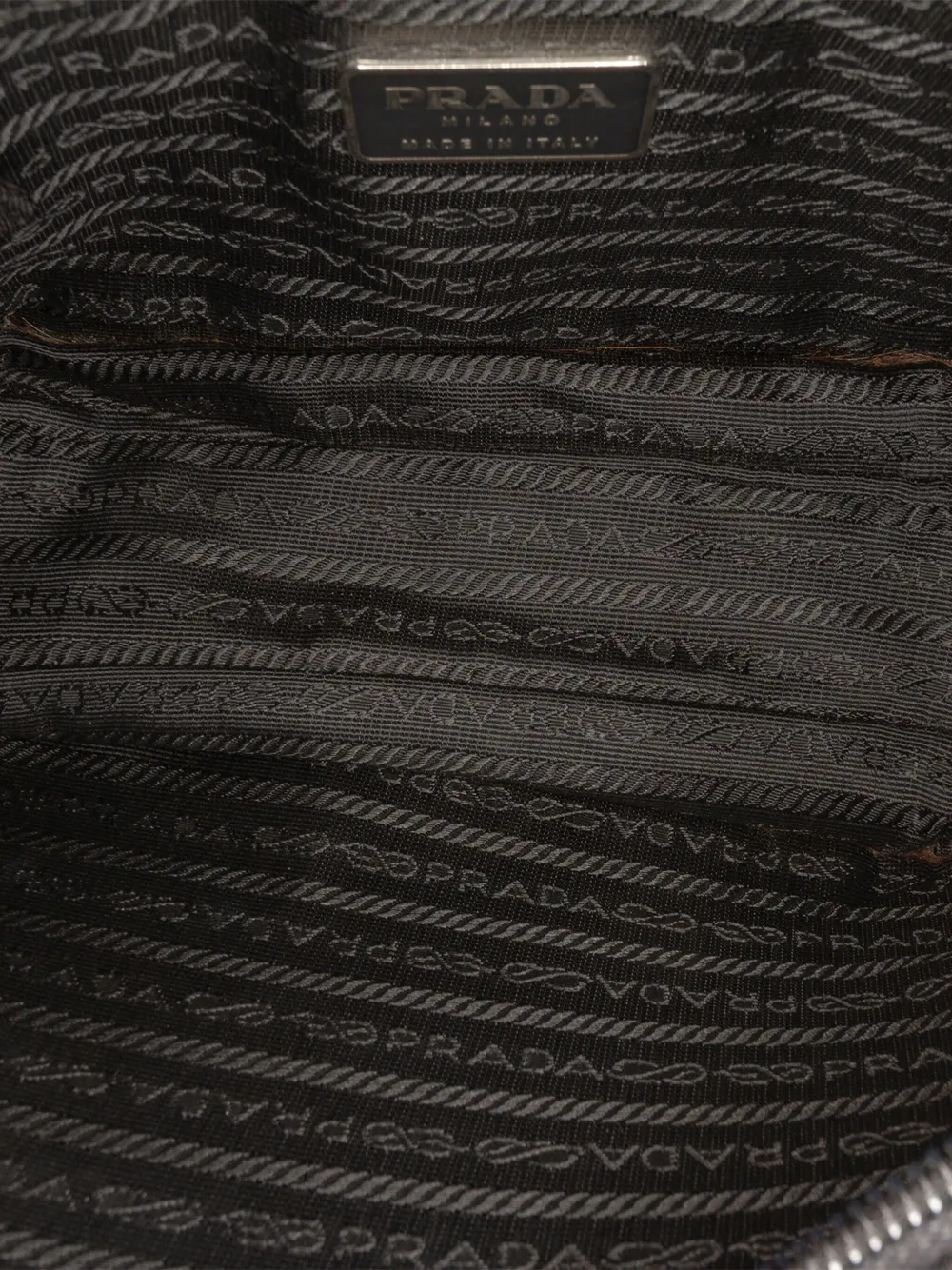 PRADA Pre-owned 2000-2013 Jersey Resin Chain Shoulder Bag In Black