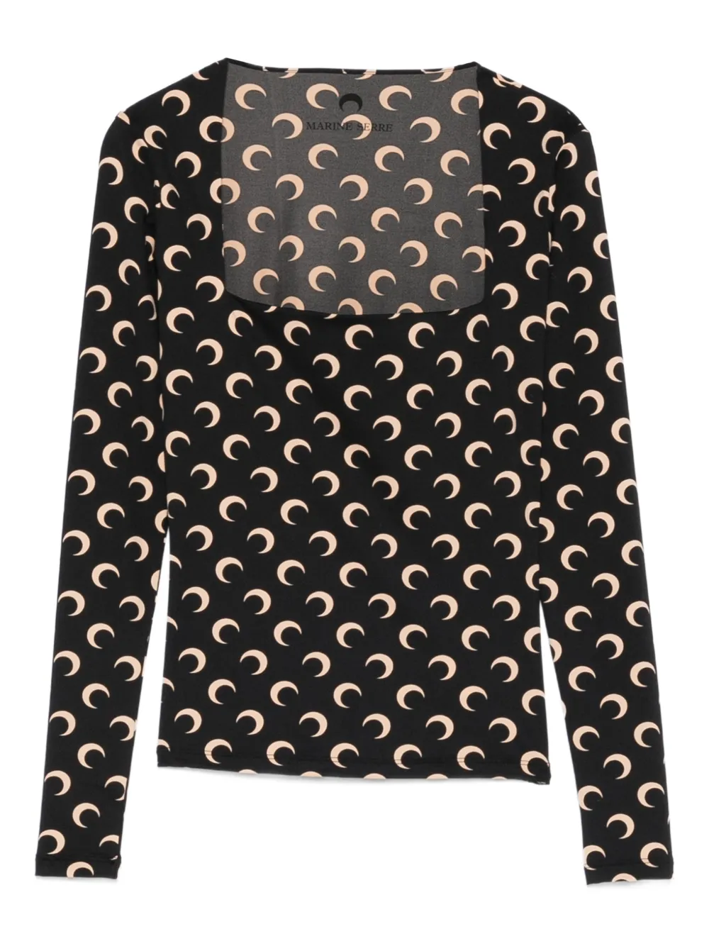 Marine Serre moon-print top | Black | Image 1
