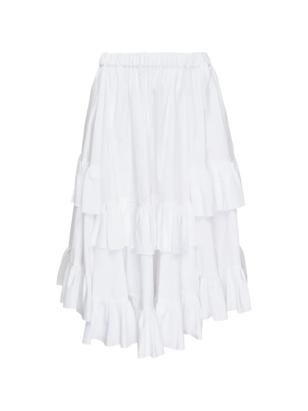 Comme Des Garçons Girl ruffled tiered skirt - Bianco