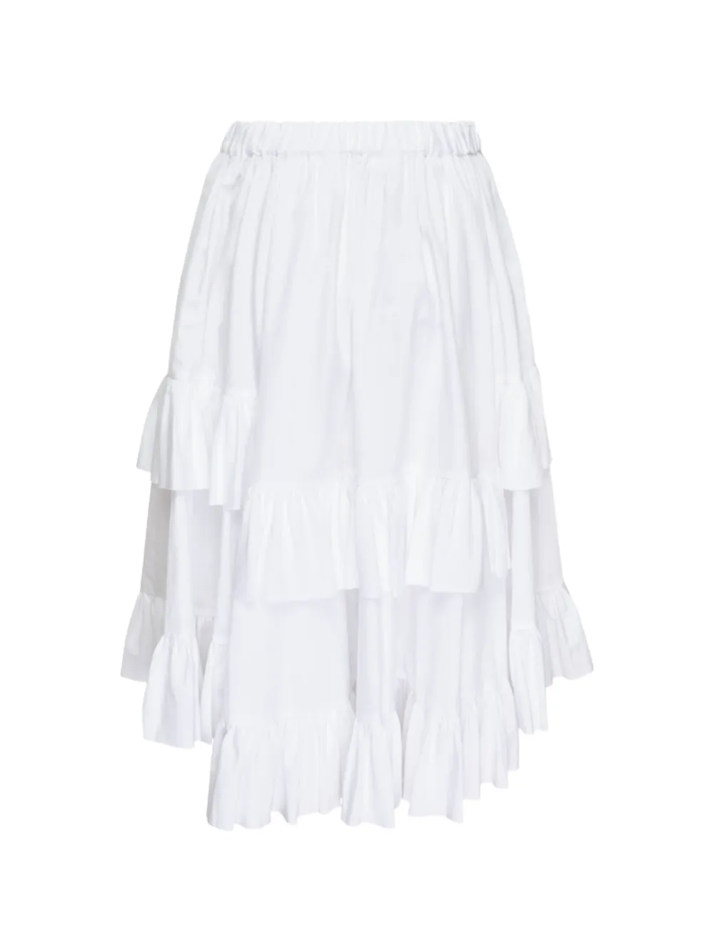 Comme Des Garçons Girl Rok met ruches Wit