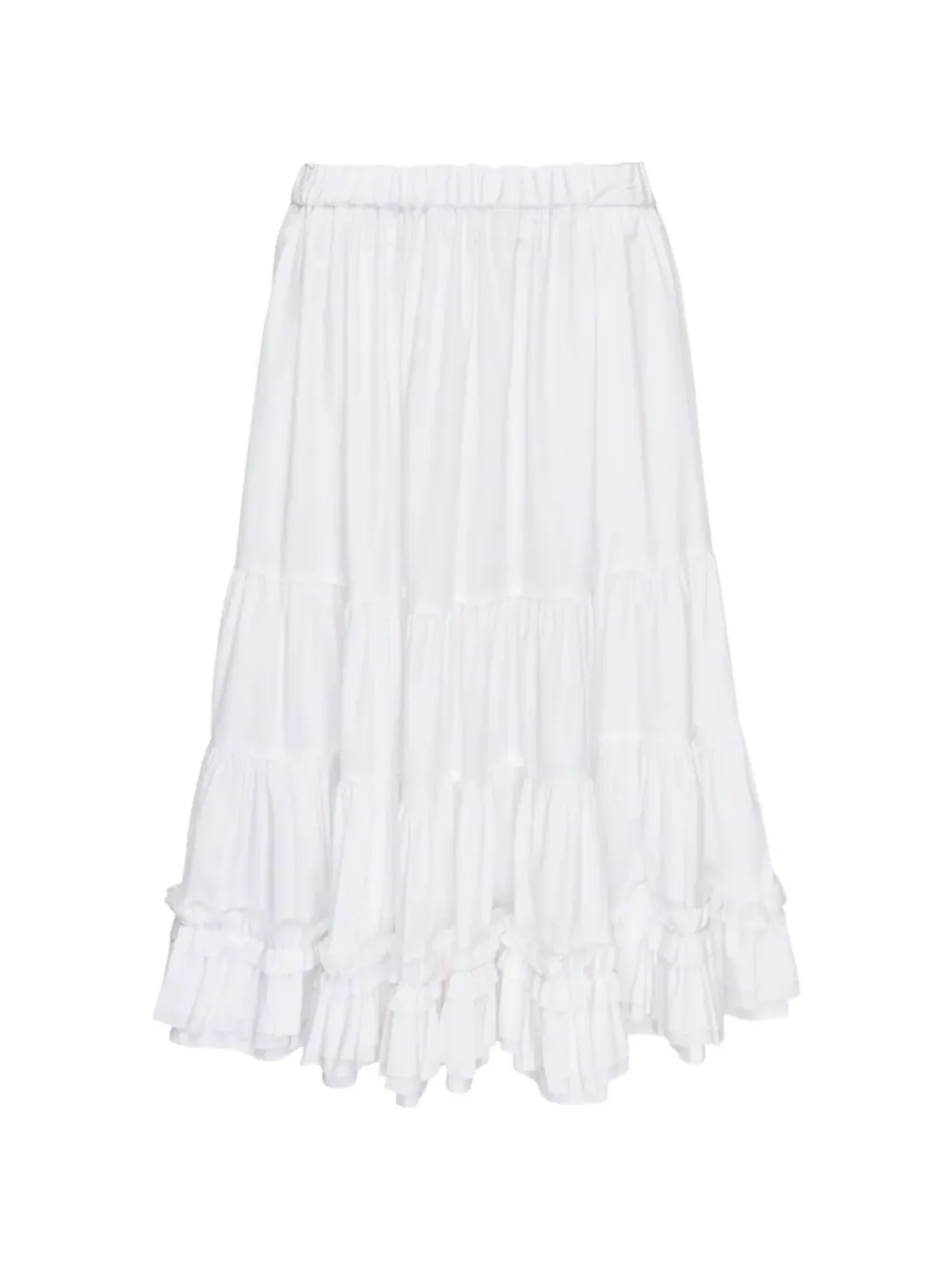 Comme Des Garçons Girl ruffled tiered skirt - Bianco