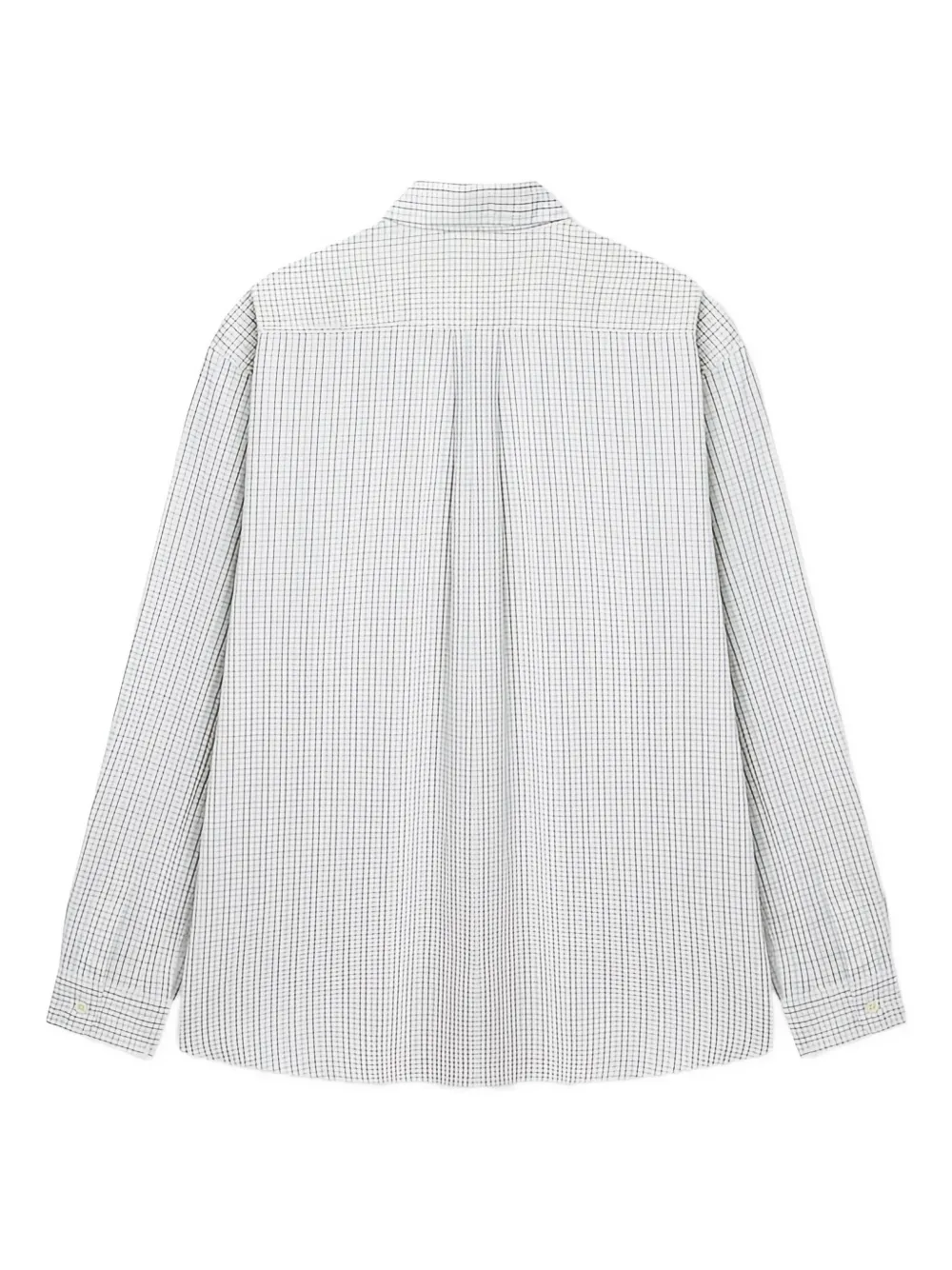 Man On The Boon. Check Pattern Shirt In White