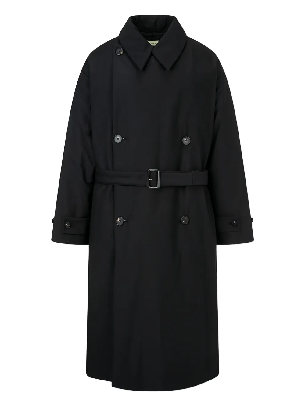Man On The Boon. padded double trench coat | Schwarz | Image 1