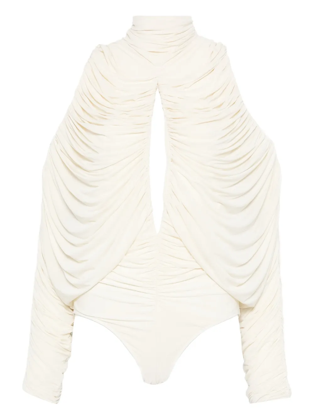 FRANCESCO MURANO Ruched Keyhole top | White | Image 1