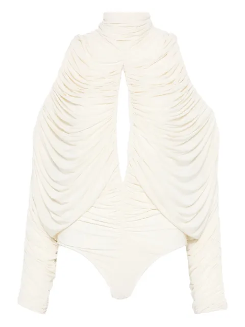 FRANCESCO MURANO Ruched Keyhole top