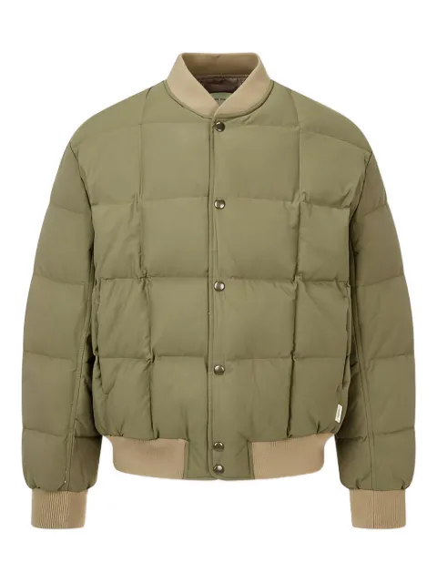 Man On The Boon. quilted duck down padded bomber jacket