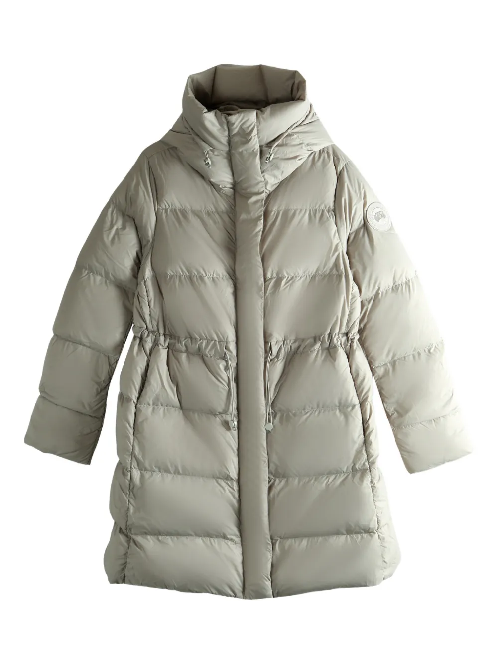 Canada Goose Hooded Puffer Coat In Neutral