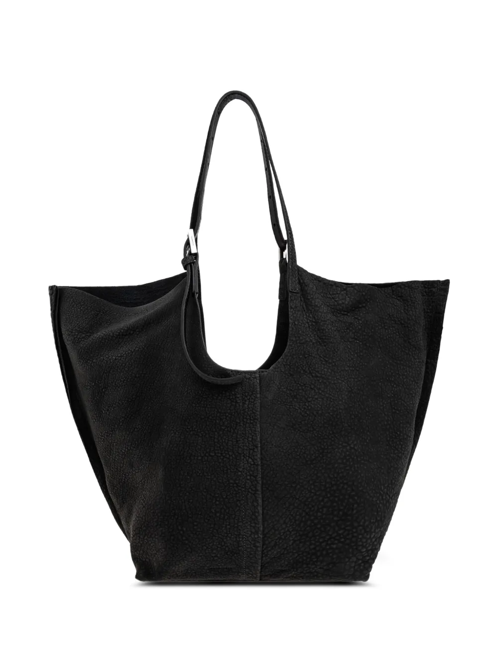 Allsaints Ara Leather Tote Bag In Black