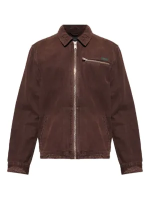 Michael Kors ribbed-cuff Suede Bomber Jacket | Brown | FARFETCH
