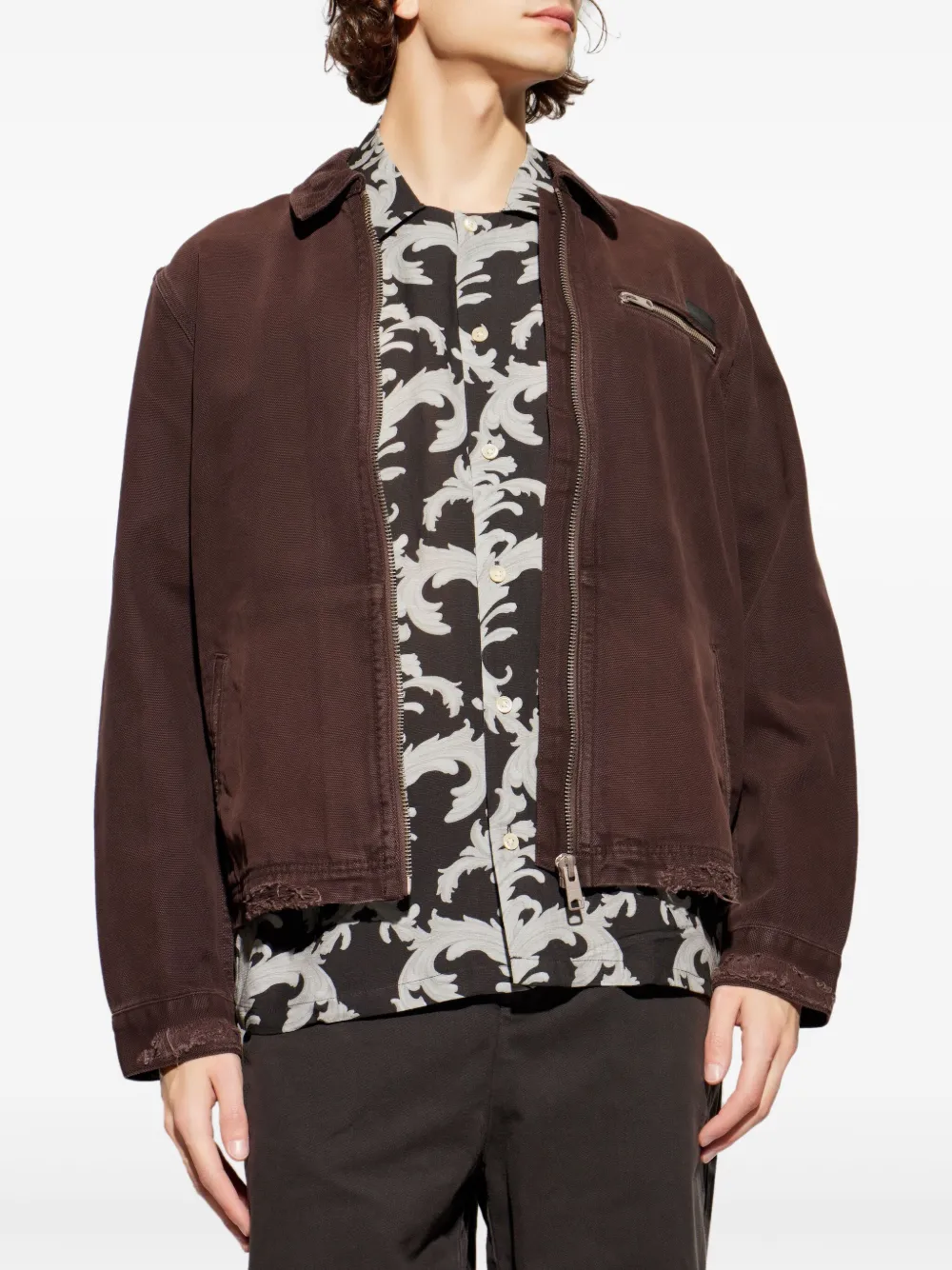  Allsaints Rothwell Zip-fastening Jacket - Brown 