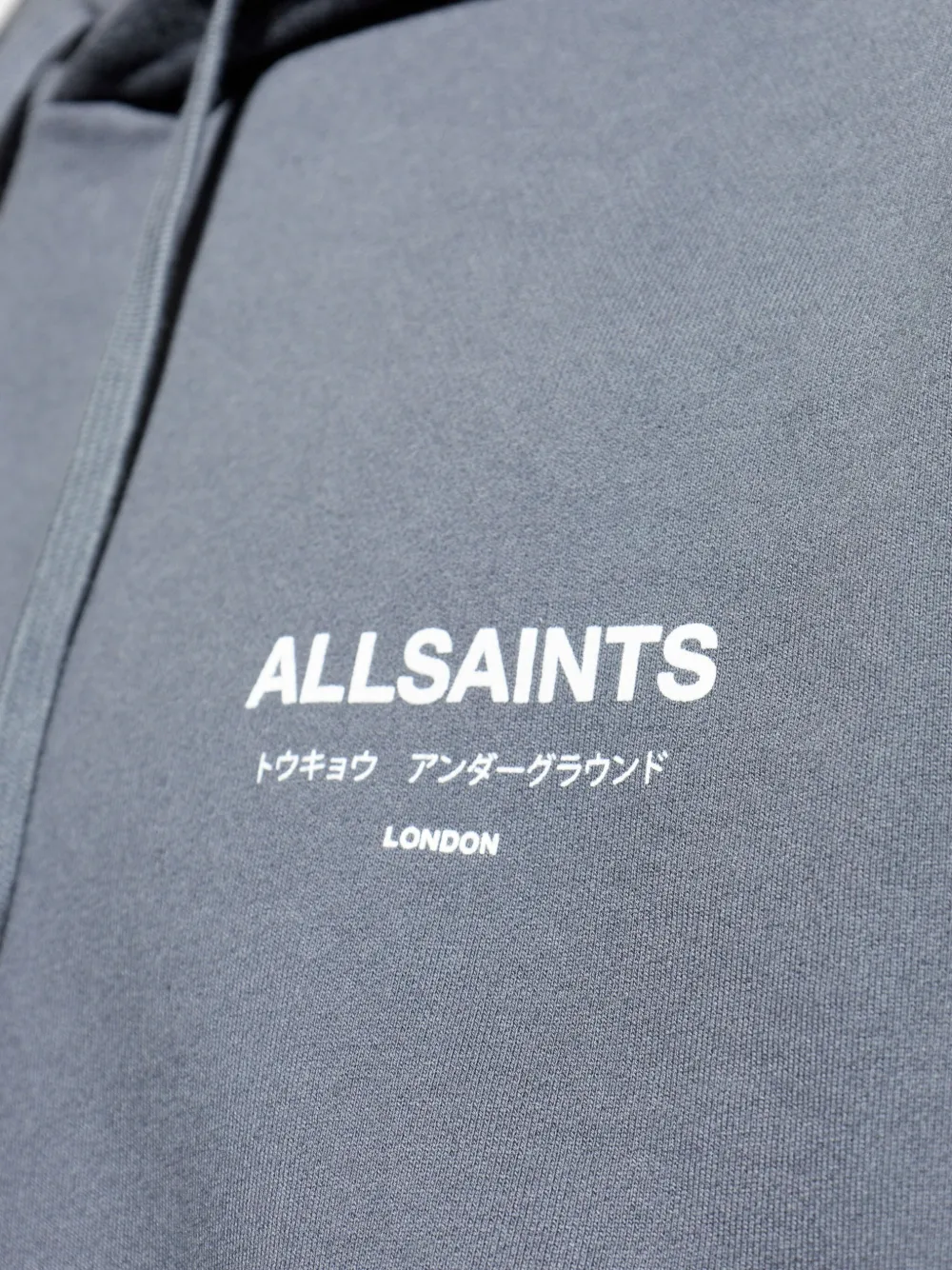 AllSaints Hoodie met grafische print Grijs