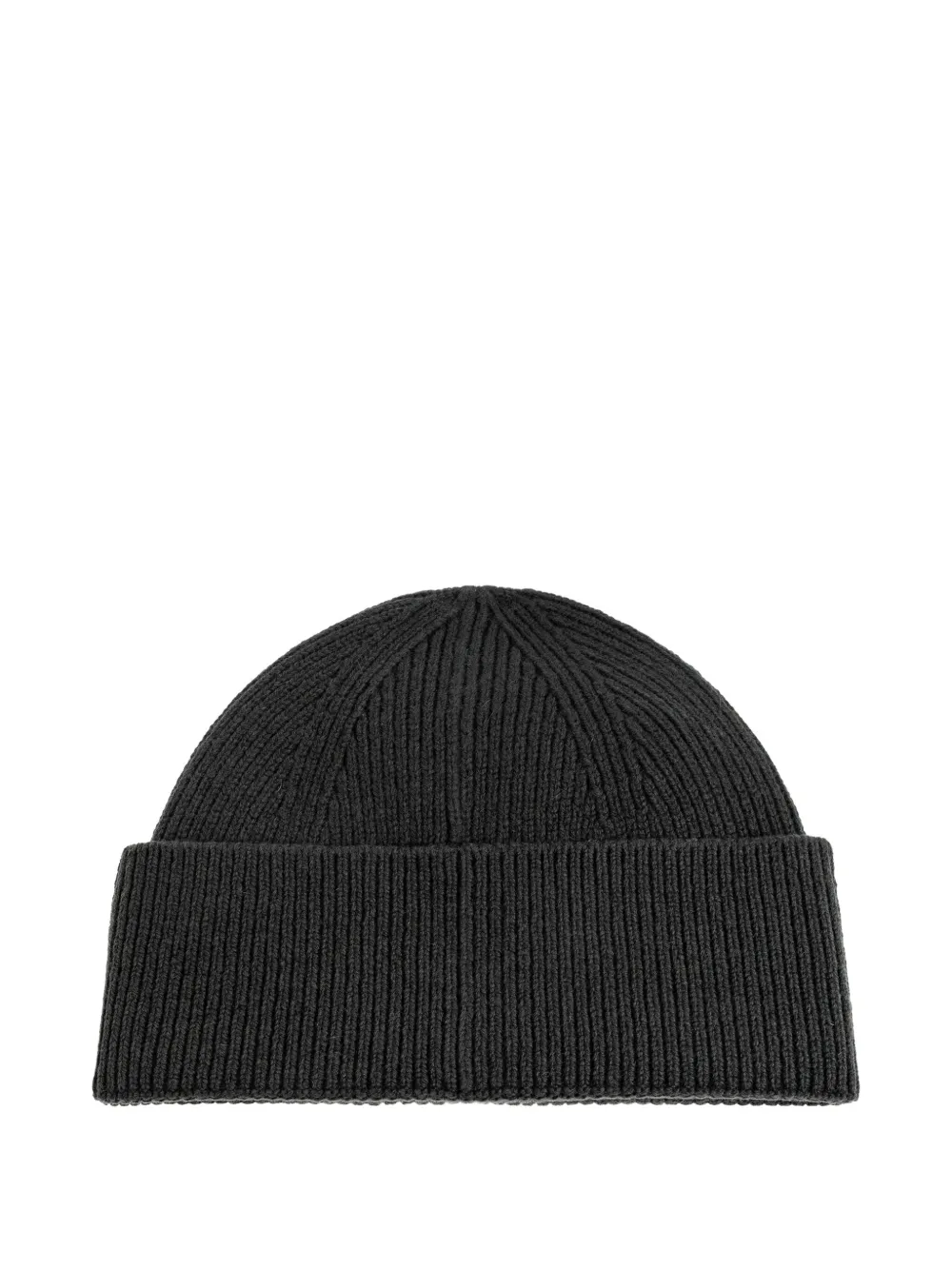 SAMSOE SAMSOE logo-patch ribbed beanie hat - Groen