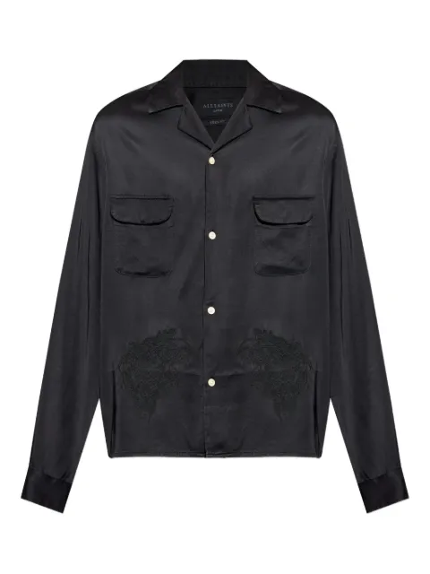 AllSaints Yodo embroidered-detail shirt