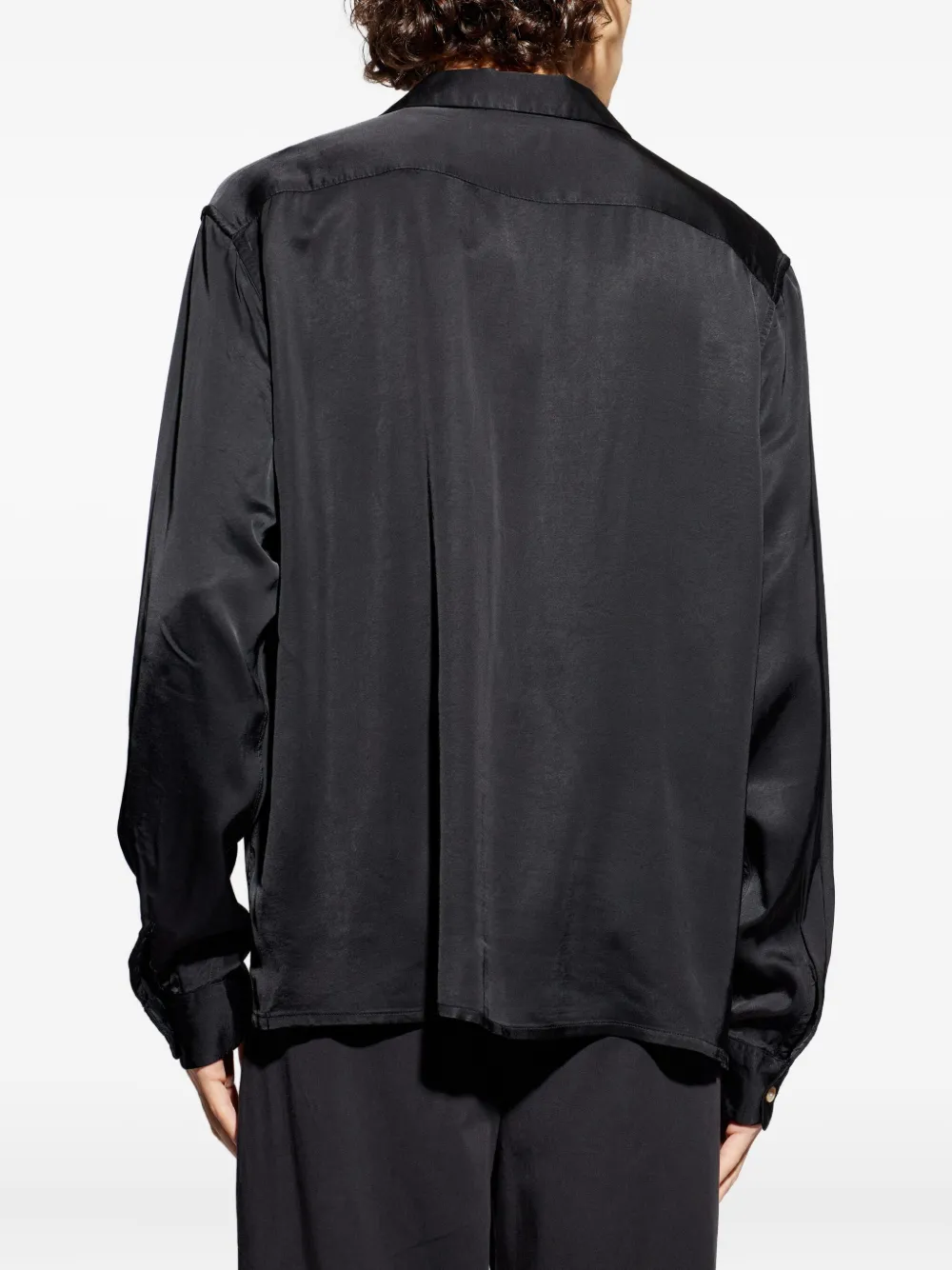 AllSaints Yodo overhemd met geborduurd detail Zwart