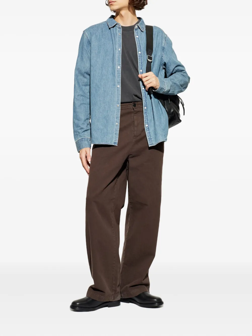 AllSaints Gleason Ramskull denim shirt | Image 2