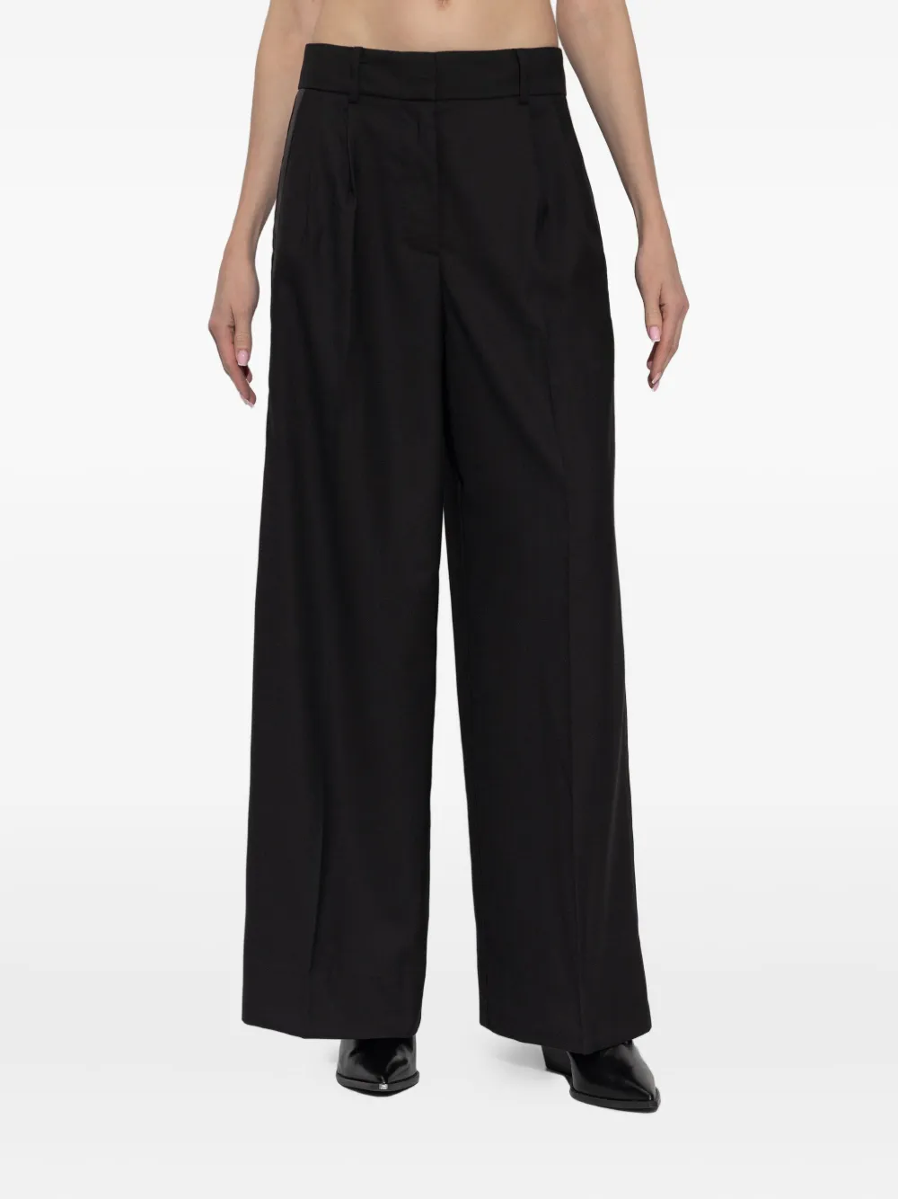  Allsaints Noa Pleated Trousers - Black 