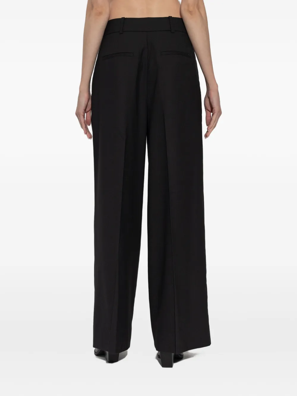 AllSaints Noa geplooide broek Zwart
