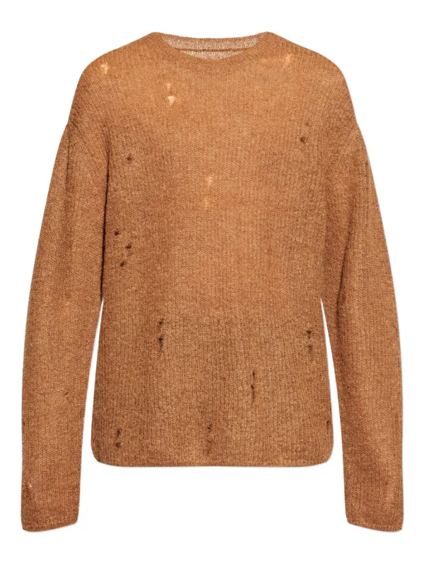 AllSaints Edgin ダメージ セーター | ブラウン | FARFETCH JP