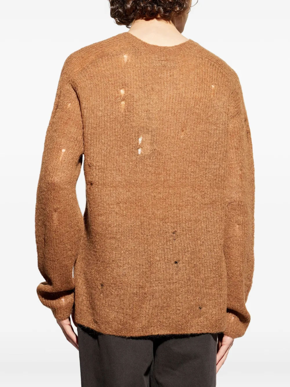 AllSaints Edgin gerafelde trui Bruin