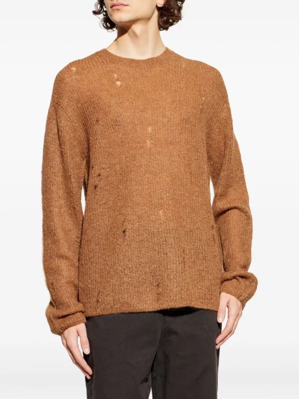 AllSaints Edgin ダメージ セーター | ブラウン | FARFETCH JP