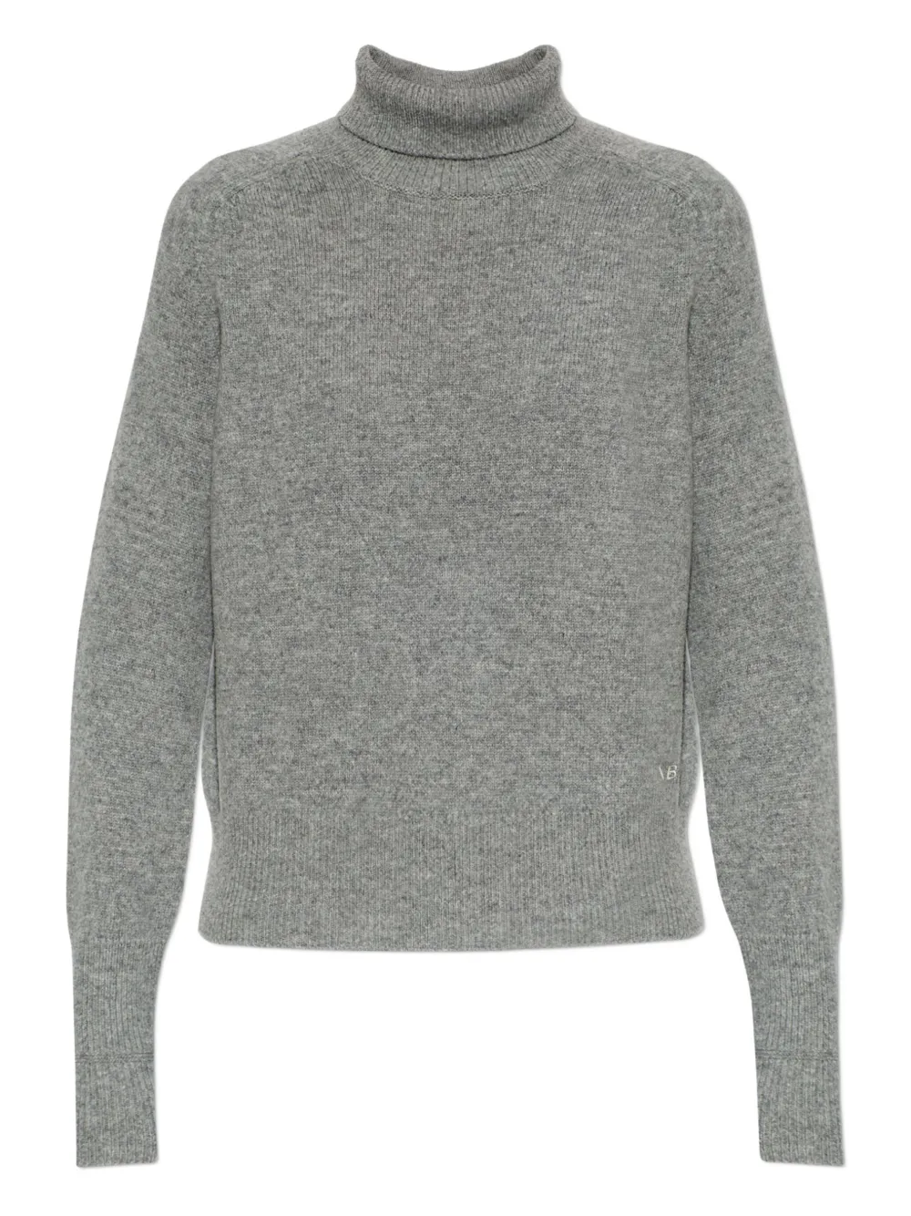 Victoria Beckham Roll-neck Logo-detailed Sweater In Multi
