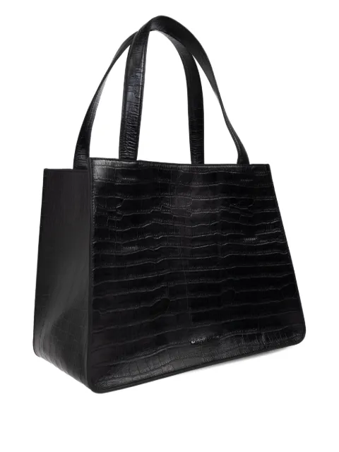 SAMSOE SAMSOE Saclaire top-handle embossed tote bag