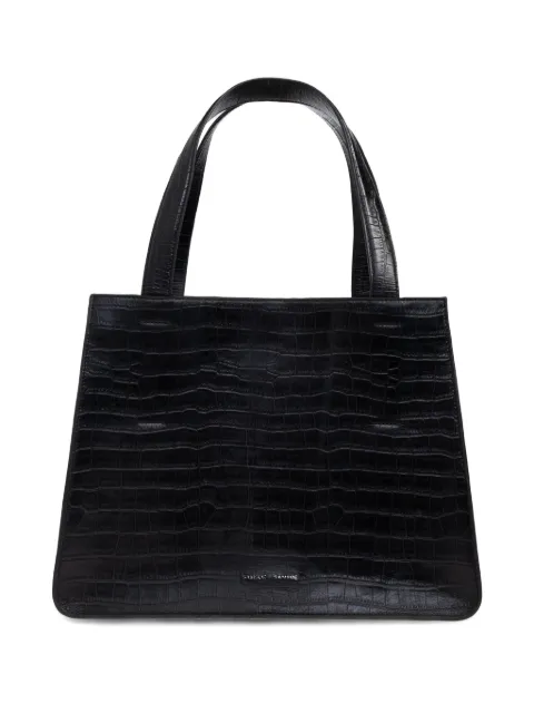 SAMSOE SAMSOE Saclaire top-handle embossed tote bag