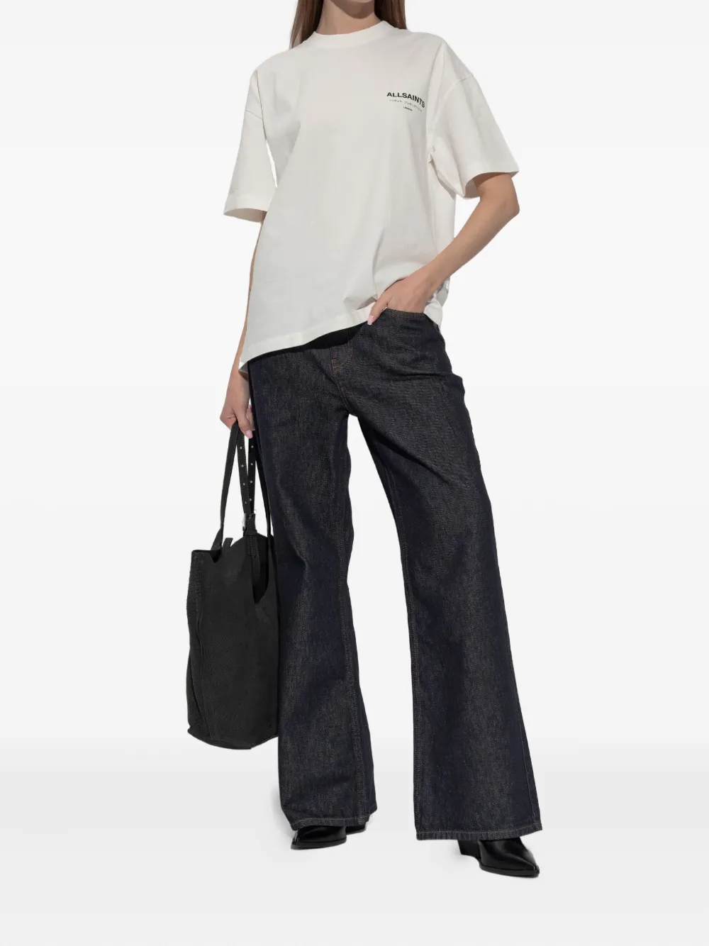  Allsaints Underground Graphic T-shirt - Neutrals 