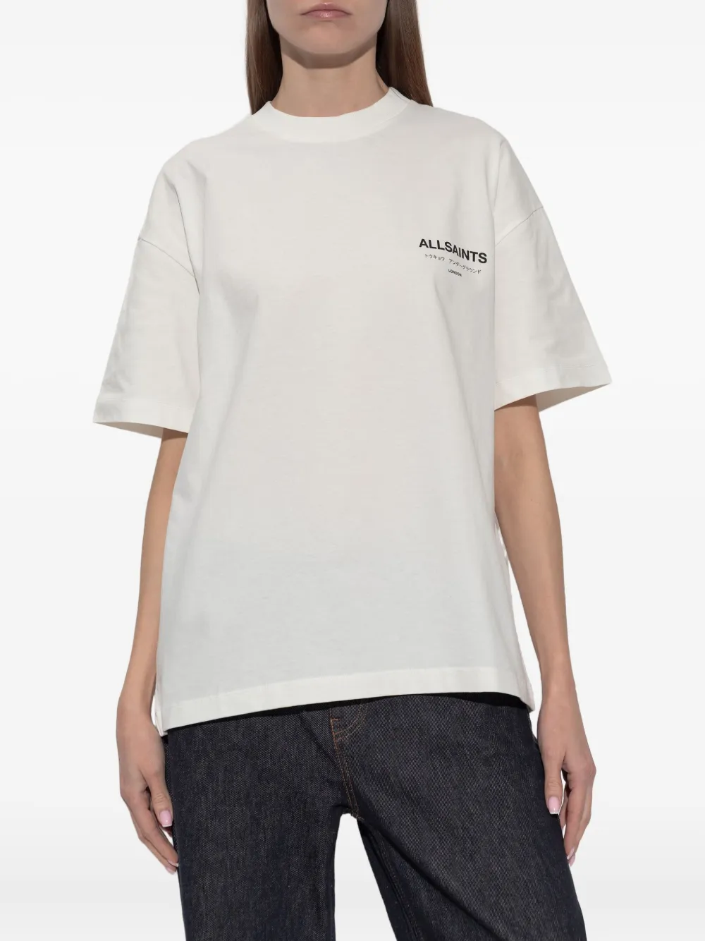 Allsaints Underground Graphic T-shirt - Neutrals 