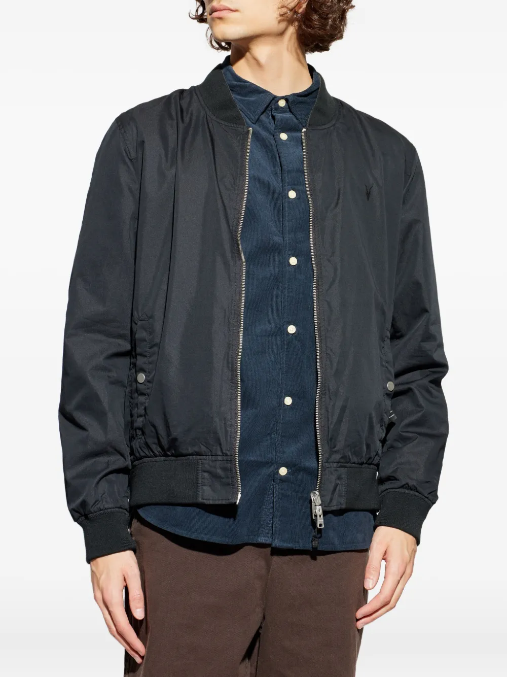 AllSaints Bassett omkeerbaar jack met ritssluiting Zwart