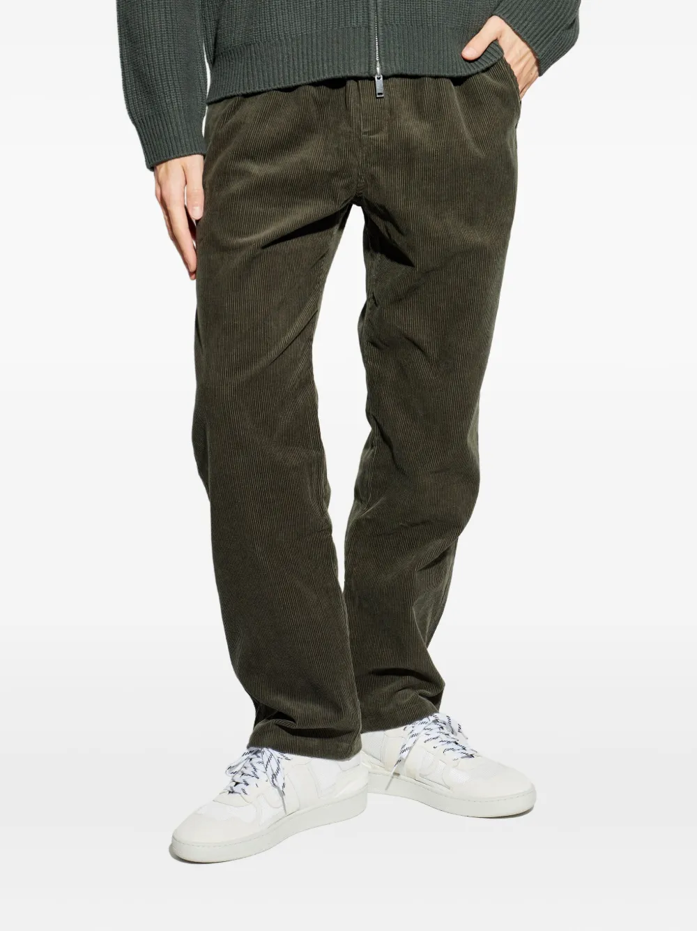 Samsoe & Samsoe Jabari Corduroy Trousers In Green