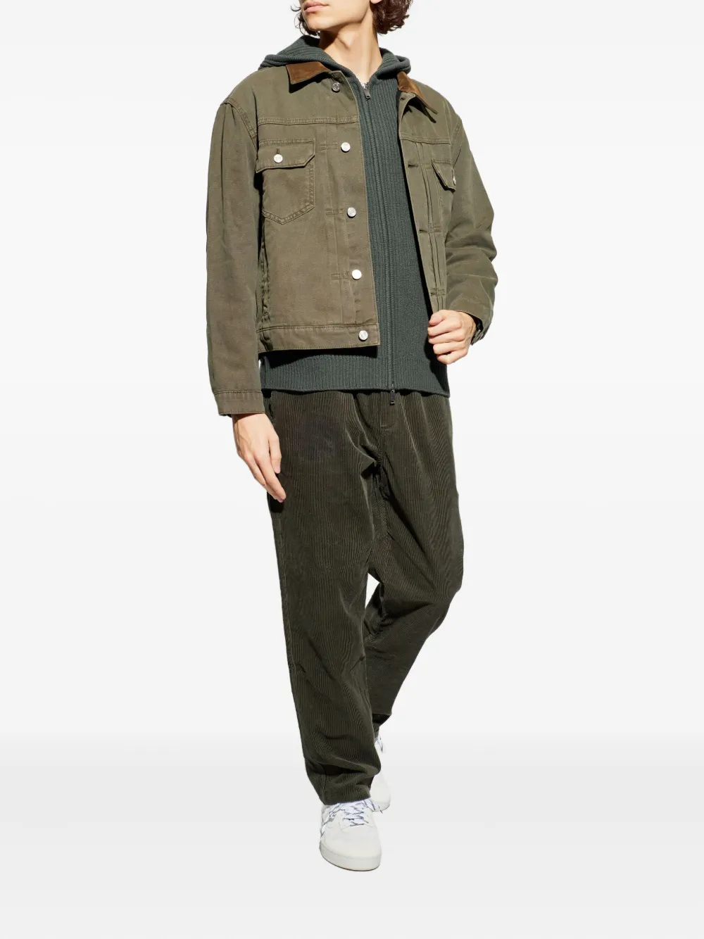 SAMSOE SAMSOE Jabari corduroy trousers - Groen