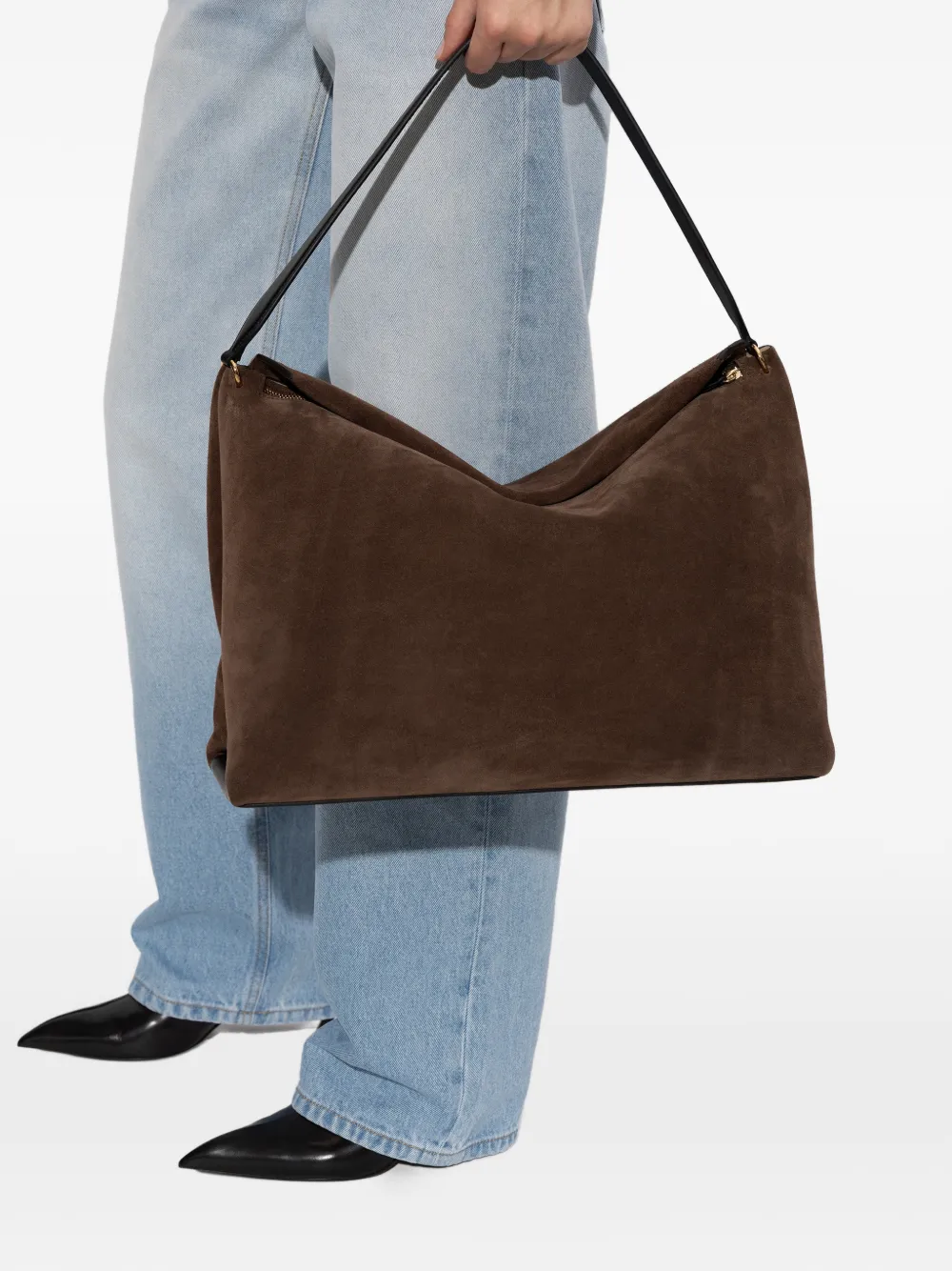 Wandler Penelope Suede Tote Bag In Brown