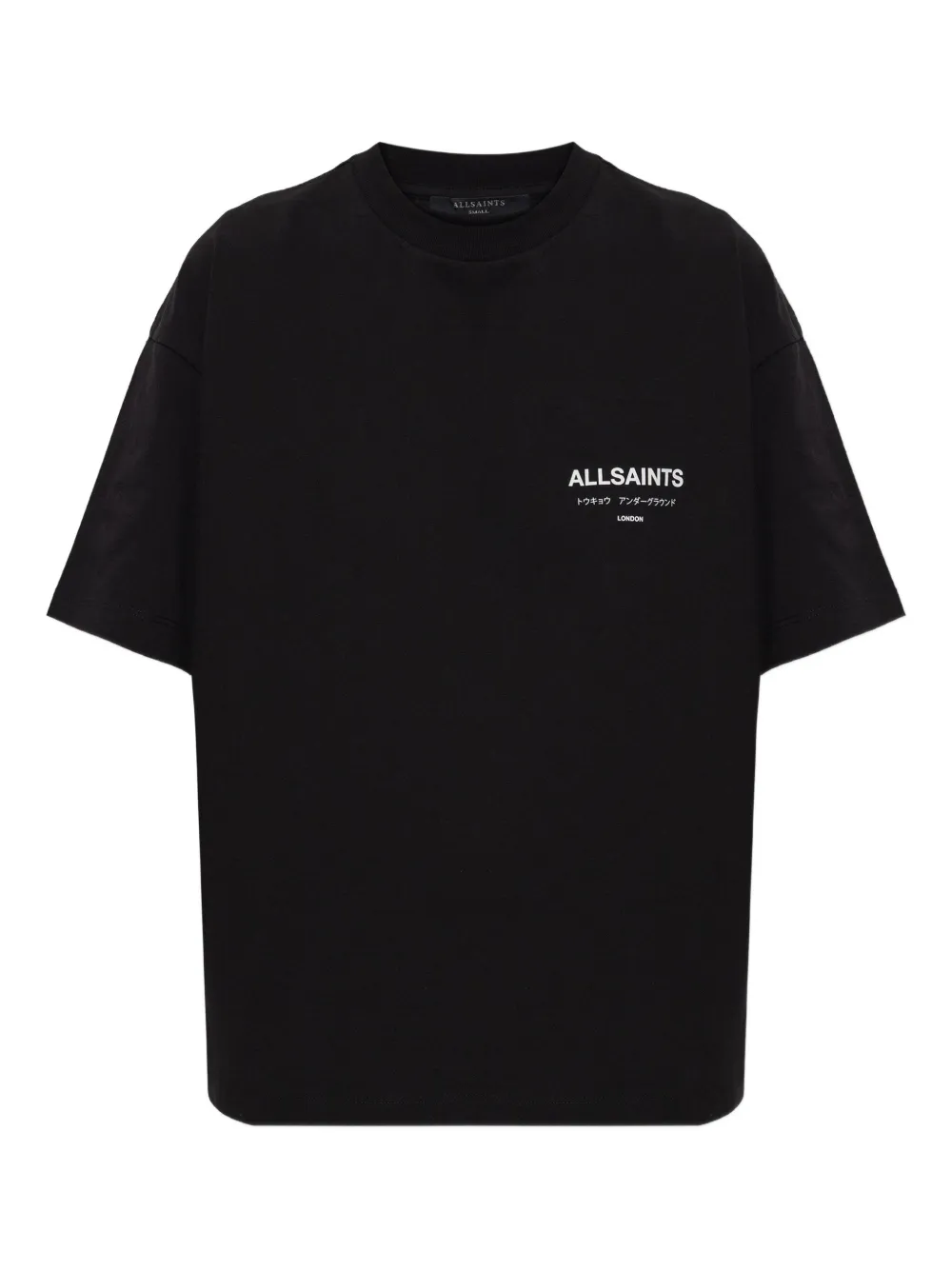 AllSaints T-shirt Underground con logo - Nero