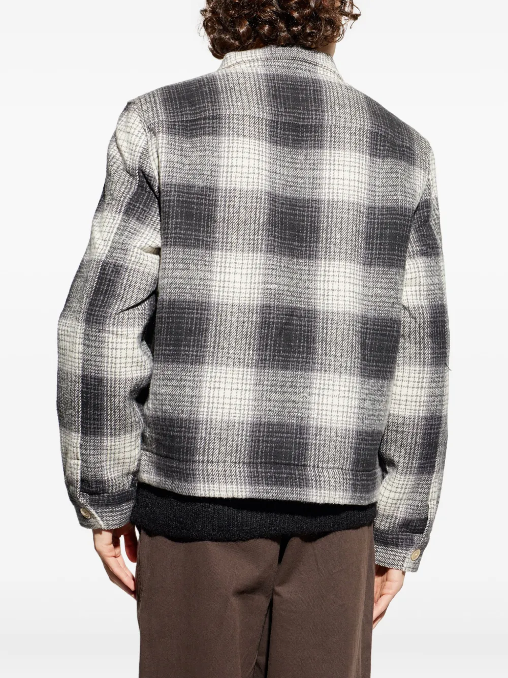 AllSaints Matheson geruit jack Zwart