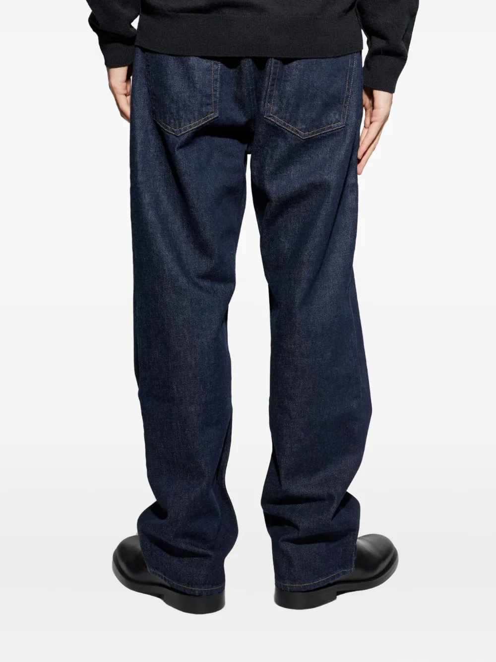 Agolde Magnus Buttoned Jeans In Blue