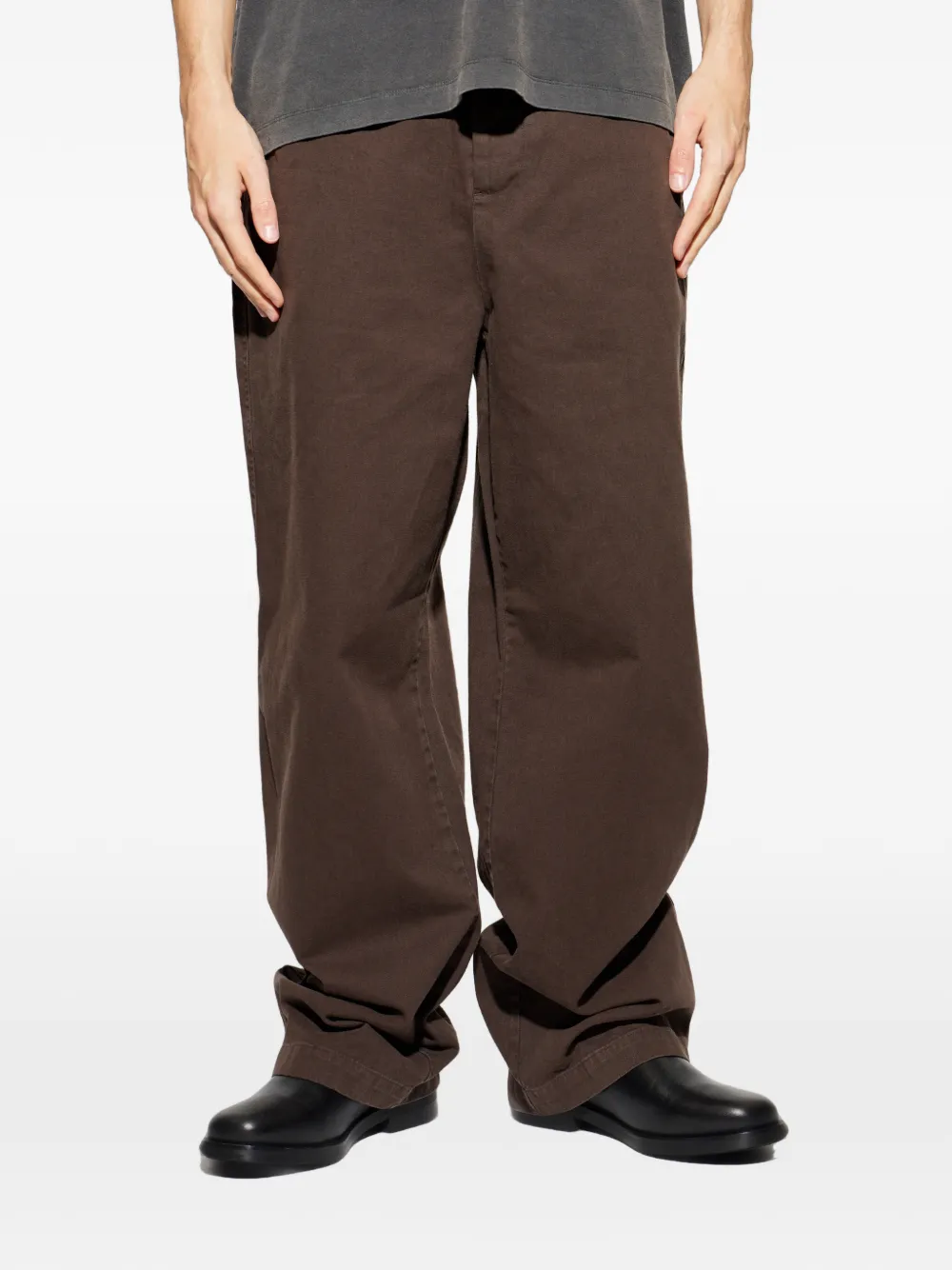 AllSaints Juku broek van biologisch katoen Bruin