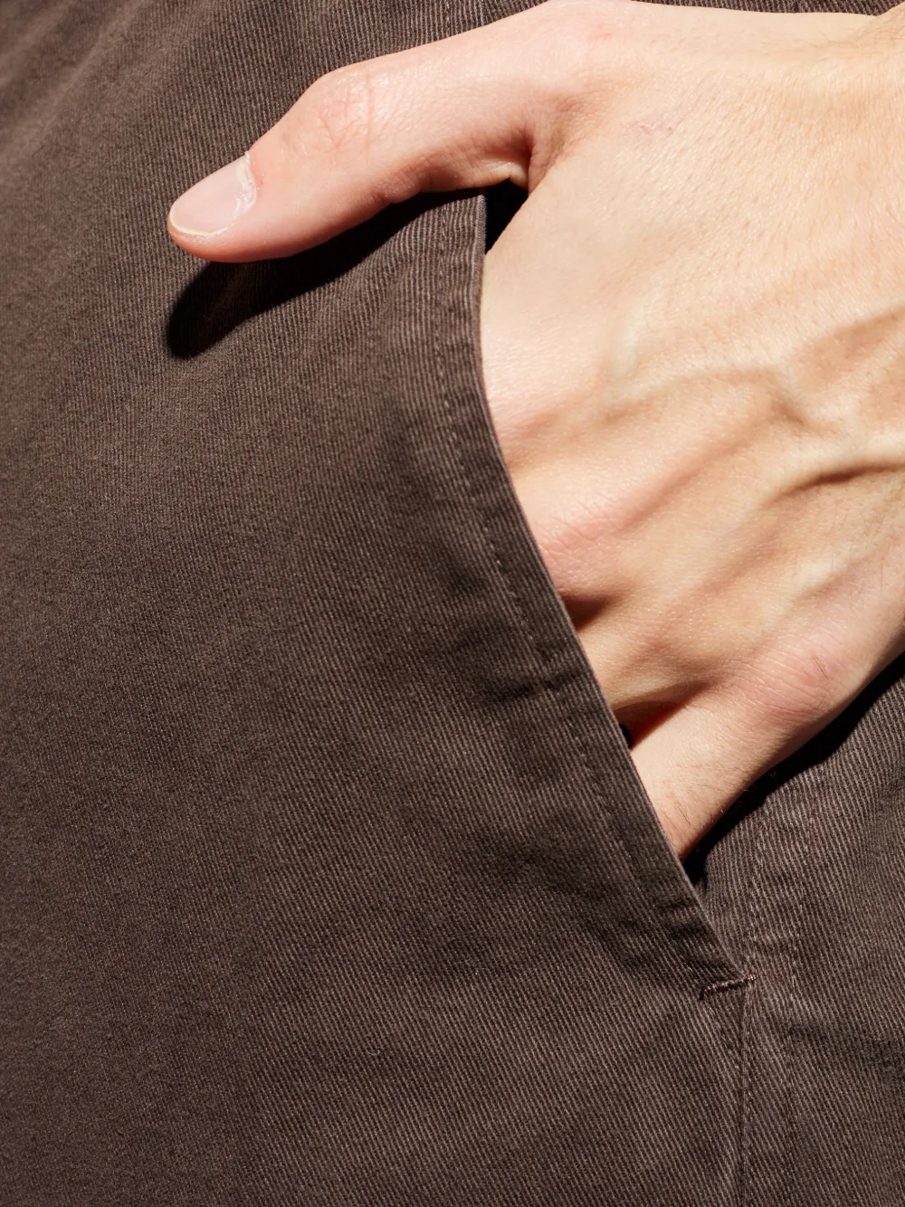 AllSaints Juku broek van biologisch katoen Bruin