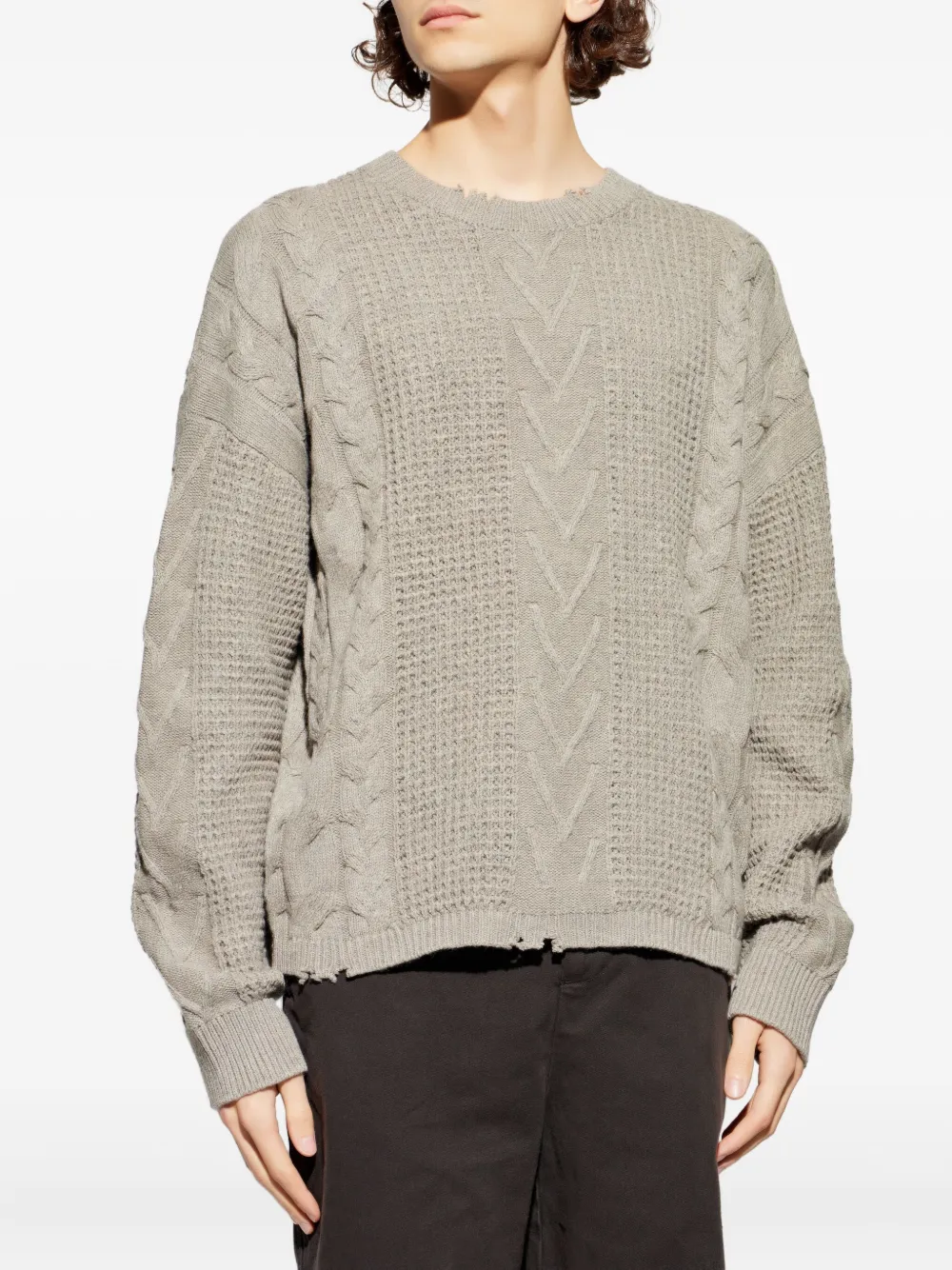  Allsaints Tenter Crew-neck Sweater - Brown 