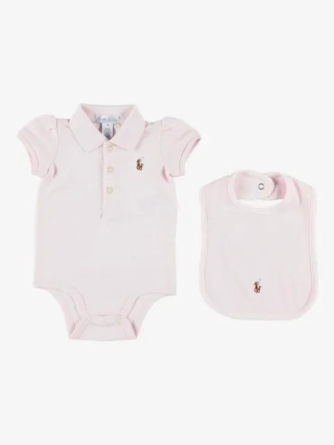 POLO RALPH LAUREN KIDS logo刺绣连体衣套装