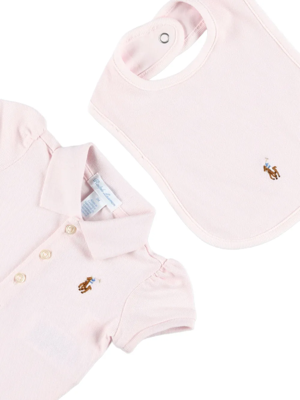 POLO RALPH LAUREN KIDS Babypakje met geborduurd logo Roze