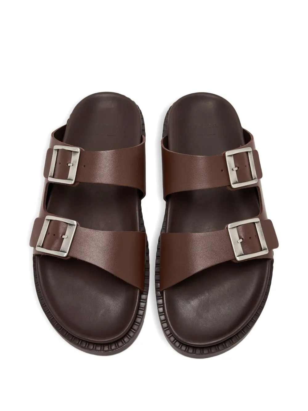 Forsa Curtis buckle leather slides | Image 2