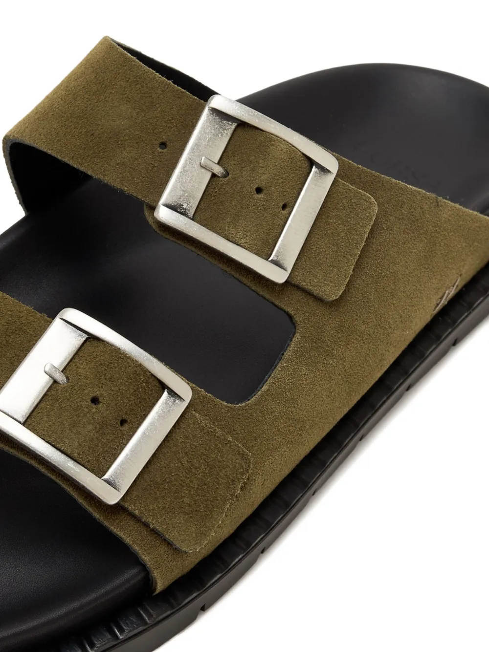 Forsa Curtis Buckle-strap Slides In Green