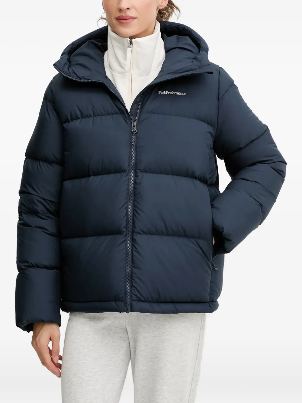 Peak Performance Rivel hooded puffer jacket - Blue